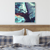 Getijdenecho's 1 canvas afdruk (Insitu (Slaapkamer))