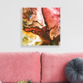 Getijdenecho's 2 canvas afdruk (Insitu (Woonkamer))