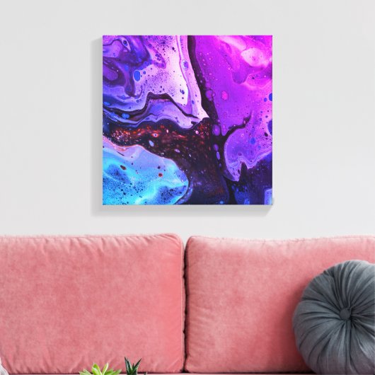 Getijdenecho's 3 canvas afdruk (Insitu (Woonkamer))