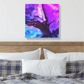 Getijdenecho's 3 canvas afdruk (Insitu (Slaapkamer))