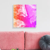 Getijdenecho's 4 canvas afdruk (Insitu (Woonkamer))