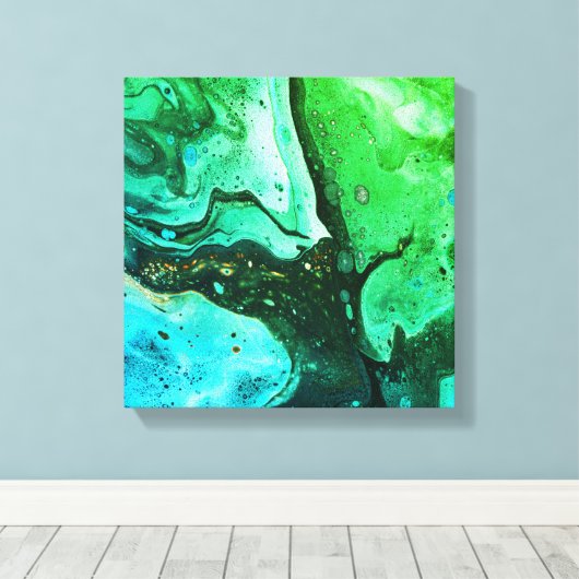 getijdenecho's 5 canvas afdruk (Insitu (Houten vloer))