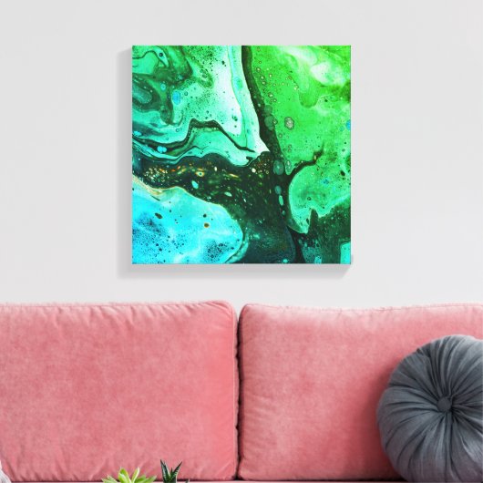 getijdenecho's 5 canvas afdruk (Insitu (Woonkamer))