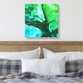 getijdenecho's 5 canvas afdruk (Insitu (Slaapkamer))