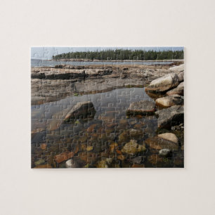 Getijdenpoel bij Wonderland in Acadia National Par Legpuzzel