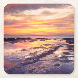 Getijdenpoelen bij Sunset Cliffs Kartonnen Onderzetters