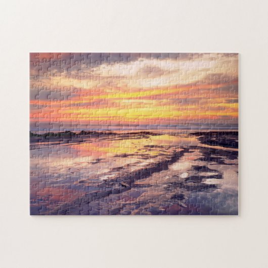 Getijdenpoelen bij Sunset Cliffs Legpuzzel (Horizontaal)