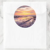 Getijdenpoelen bij Sunset Cliffs Ronde Sticker (Tas)