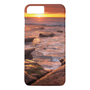 Getijdenpoelen bij zonsondergang, Californië iPhone 8/7 Plus Hoesje