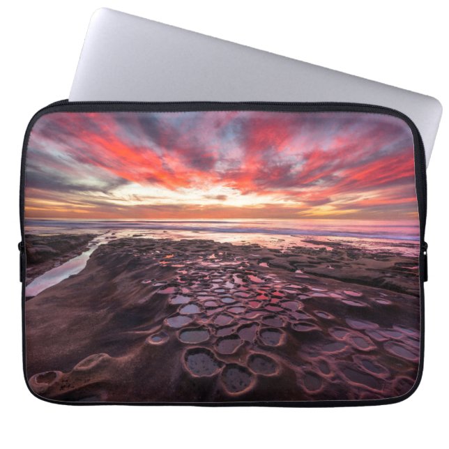 Getijdenpoelen in La Jolla, CA Laptop Sleeve (Voorkant)