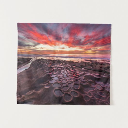Getijdenpoelen in La Jolla, CA Wandkleed (Voorkant (horizontaal))