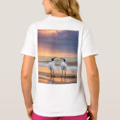 Getijde's Omarming – De Dans van de Strandvogels T-shirt (Achterkant)