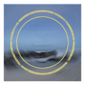 Getijdestroming Abstract zeegezicht Hedendaags Perfect Poster (Voorkant)