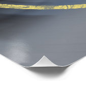 Getijdestroming Abstract zeegezicht Hedendaags Perfect Poster (Hoek)