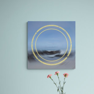 Getijdestroming Abstract zeegezicht Hedendaags Perfect Poster