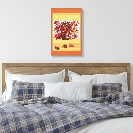 Getijdewarboel Canvas Afdruk (Insitu (Slaapkamer))
