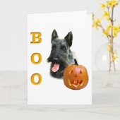 Getijgerde) Boe-geroep het Schotse van Terrier ( Kaart (Gele Bloem)
