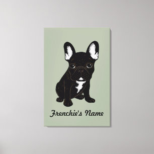 Getijgerde Franse Buldog (de Naam van de Douane) Canvas Afdruk