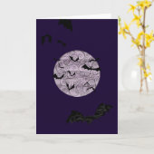 Getikte Maan - verjaardagskaart Kaart (Gele Bloem)