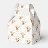 getild met een schattige unisex-baby-geit bedankdoosjes (Voorkant Zijde)