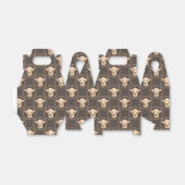 getild met een schattige unisex-baby-geit bedankdoosjes (Uitgevouwen)