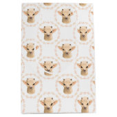 getild met een schattige unisex-baby-geit medium cadeauzakje (Voorkant)