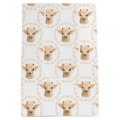 getild met een schattige unisex-baby-geit medium cadeauzakje (Achterkant)