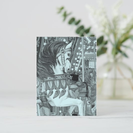 getint carrousel feestdagenkaart (Staand voorkant)