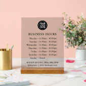 GETINT | Logo en kantooruren | Acrylteken Acryl Bord (Huwelijk)