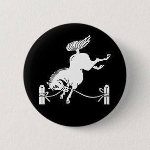 Getoomde Soma-paard Ronde Button 5,7 Cm