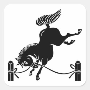 Getoomde Soma-paard Vierkante Sticker