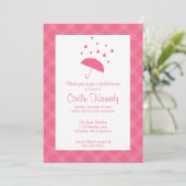 Getoond met Love-Bridal Shower Invitation Kaart (Staand voorkant)