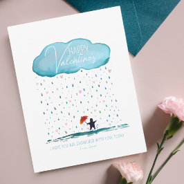 Getoond met Love Valentijn Holiday Kaart