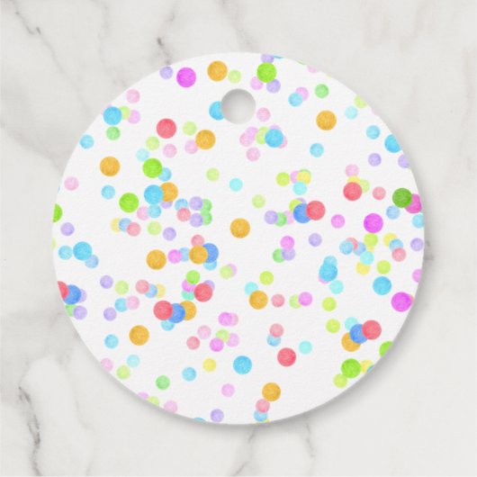 Getoonde naam circusverjaardagsfeestje bedankjes labels (Achterkant)