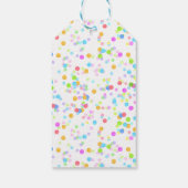 Getoonde naam circusverjaardagsfeestje cadeaulabel (Achterkant)