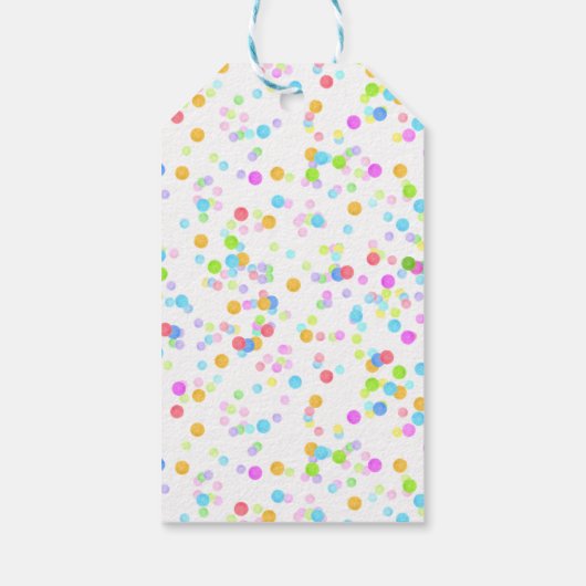 Getoonde naam circusverjaardagsfeestje cadeaulabel (Achterkant)