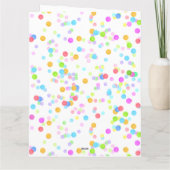 Getoonde naam circusverjaardagsfeestje kaart (Achterkant)