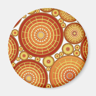 Getoonde wielen - koper en goud magneet