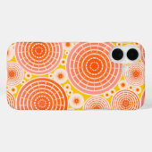 Getoonde wielen - sinaasappel en goud Case-Mate iPhone case (Achterkant (horizontaal))