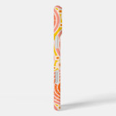 Getoonde wielen - sinaasappel en goud Case-Mate iPhone case (Achterkant / Rechts)