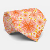 Getoonde wielen - sinaasappel en goud stropdas (Opgerold)