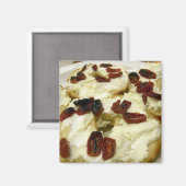 Getoste bagel met geitenkaas magneet (Voorkant / Achterkant)