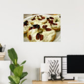 Getoste bagel met geitenkaas poster (Thuiskantoor)