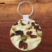 Getoste bagel met geitenkaas sleutelhanger (Voorkant)