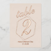 Getotte rand samengeperste Folie Folie Uitnodiging (Voorkant)