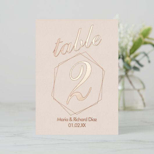 Getotte rand samengeperste Folie Folie Uitnodiging (Staand Voorkant)