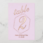 Getotte rand samengeperste Folie Folie Uitnodiging (Voorkant)