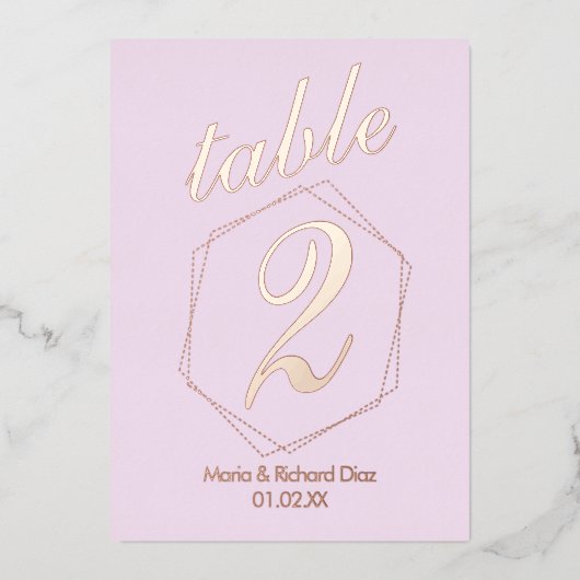 Getotte rand samengeperste Folie Folie Uitnodiging (Voorkant)