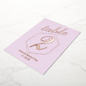 Getotte rand samengeperste Folie Folie Uitnodiging (Gedraaid)