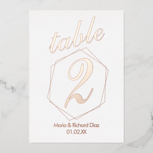 Getotte rand samengeperste Folie Folie Uitnodiging (Voorkant)